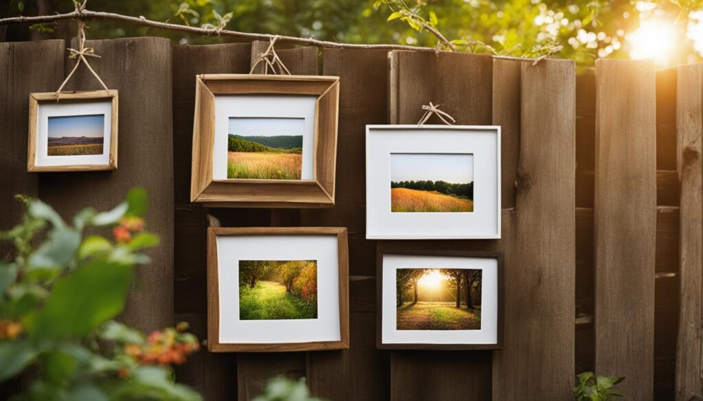 DIY photo frames