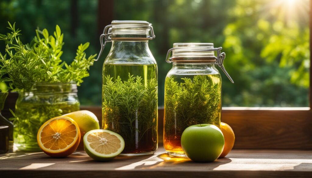 Essential Oils and Apple Cider Vinegar in Hair Rinses