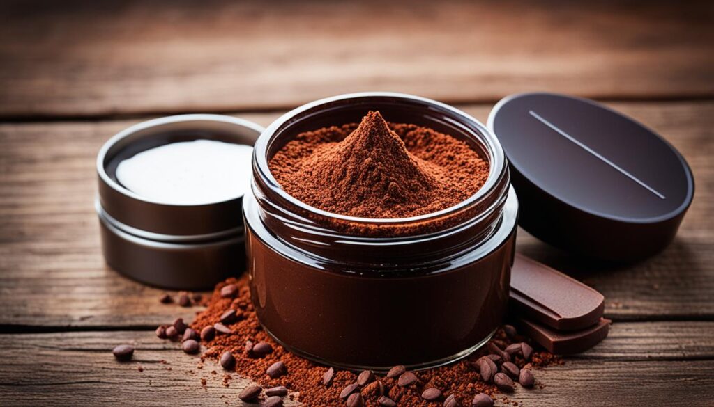 cocoa powder lip scrub