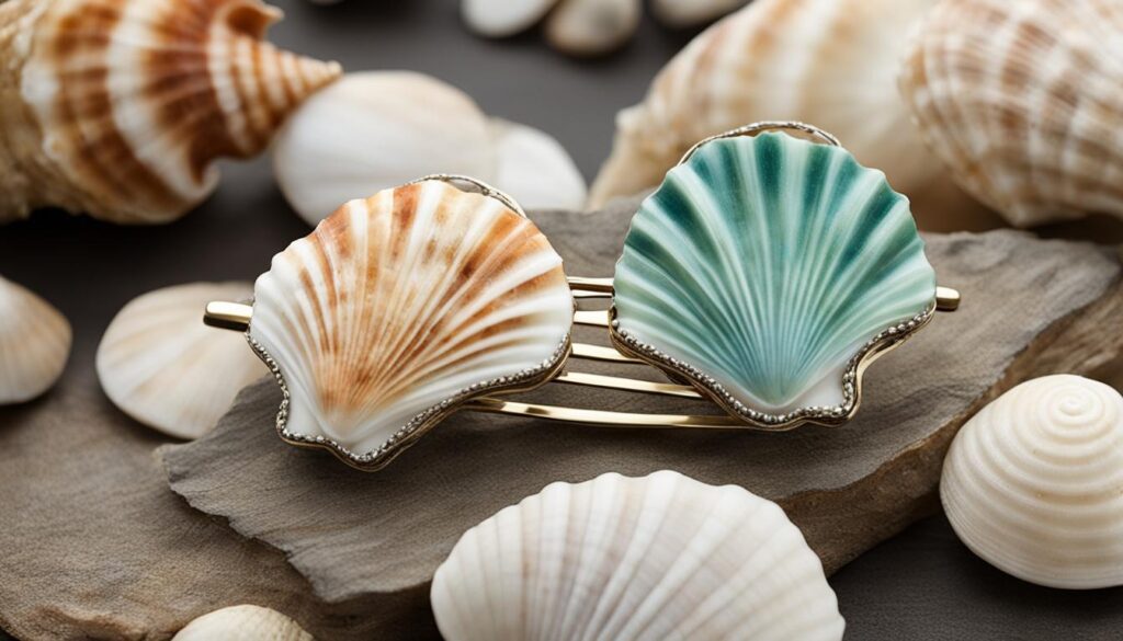 seashell hair clip