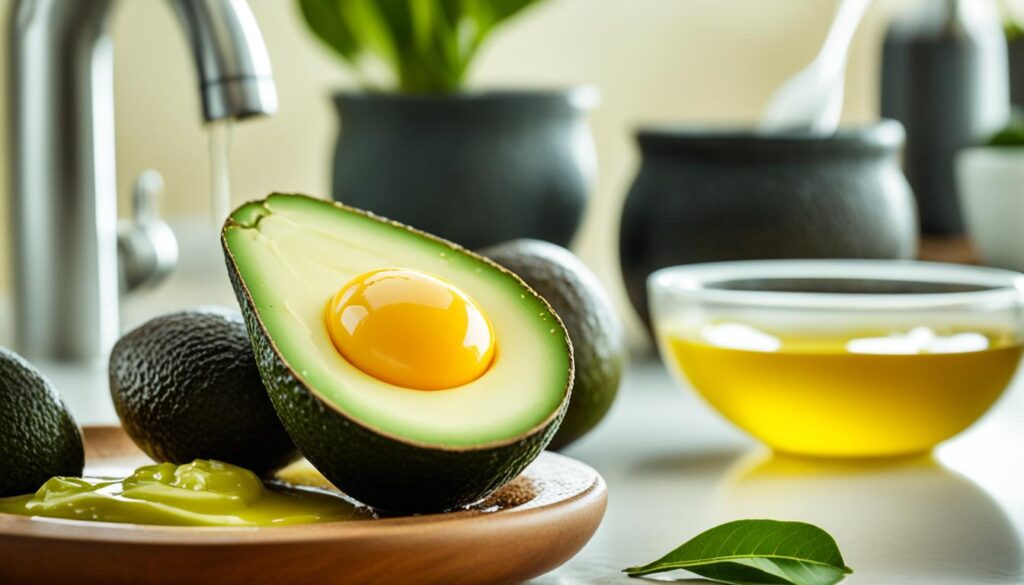 Avocado, Egg, and Olive Oil Hair Mask