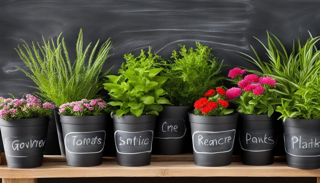 Chalkboard Plant Markers