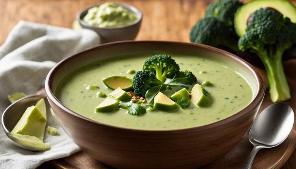 Creamy Broccoli and Avocado Soup