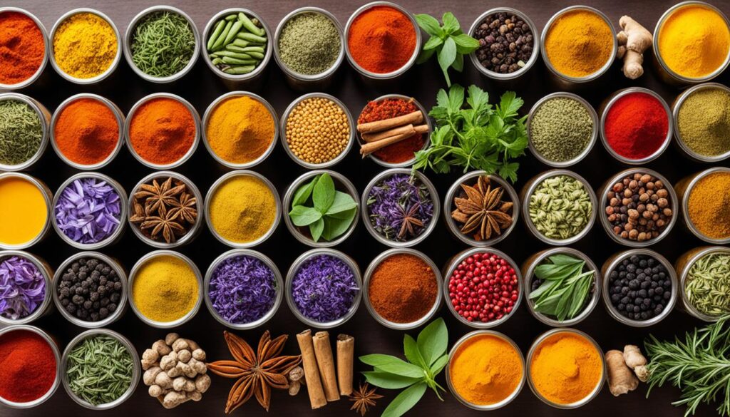 Herbs and Spices for Health Conditions