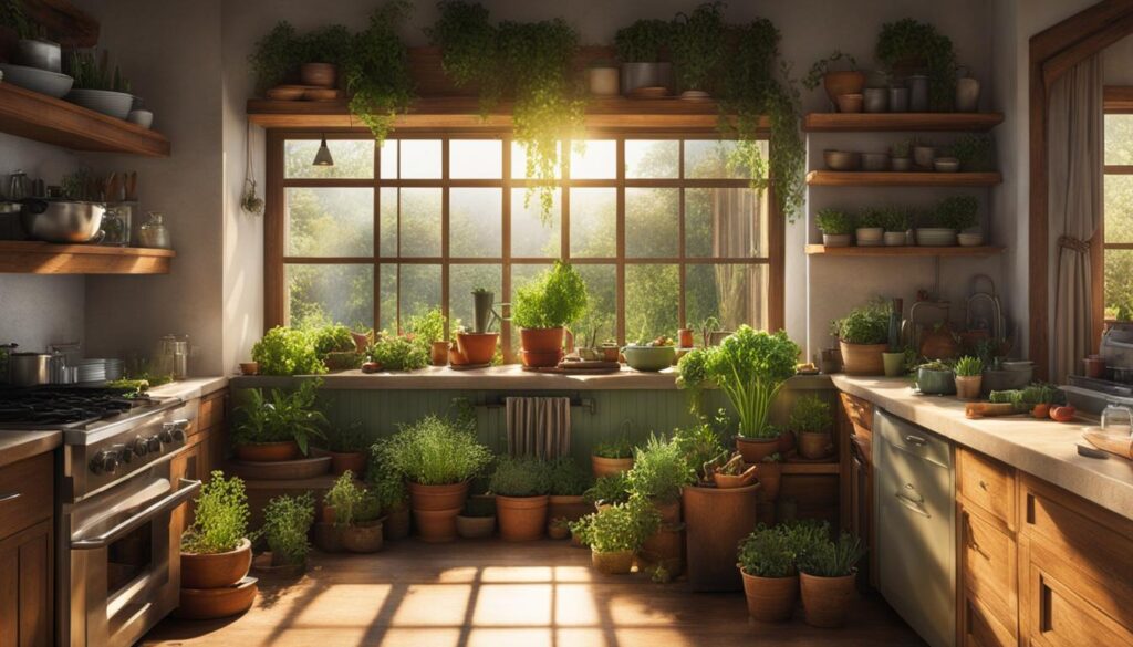 Indoor Garden in Kitchen