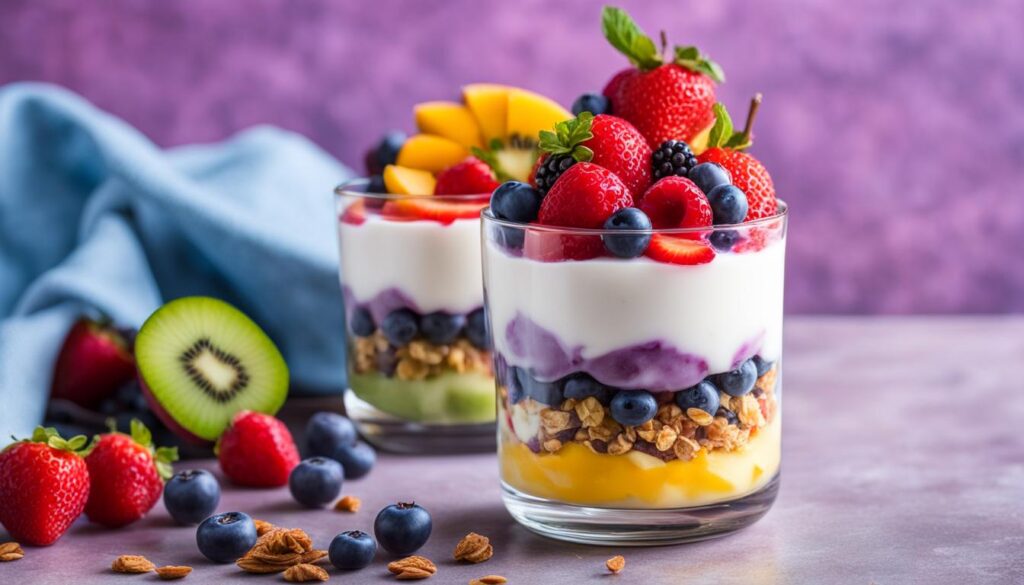 Rainbow Fruit Yogurt Parfait