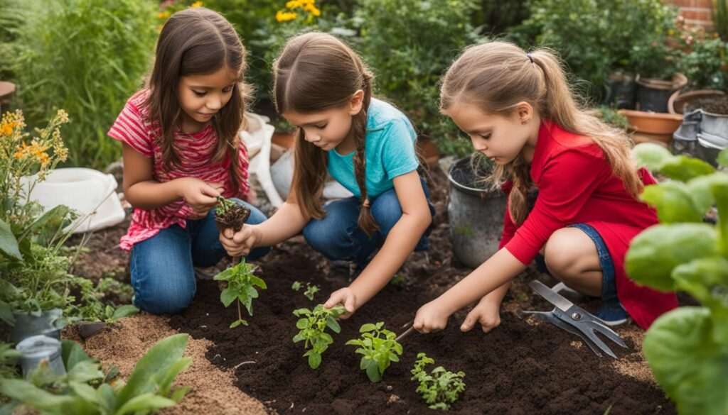 Teaching kids about plants and nature