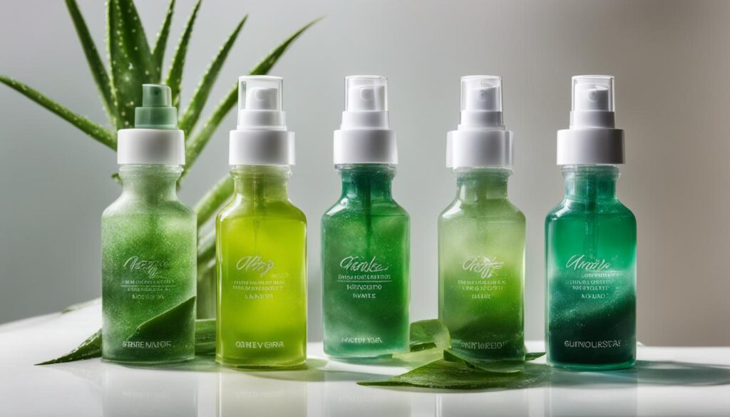 aloe vera infused setting sprays