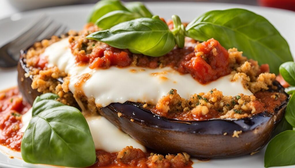 baked eggplant parmesan