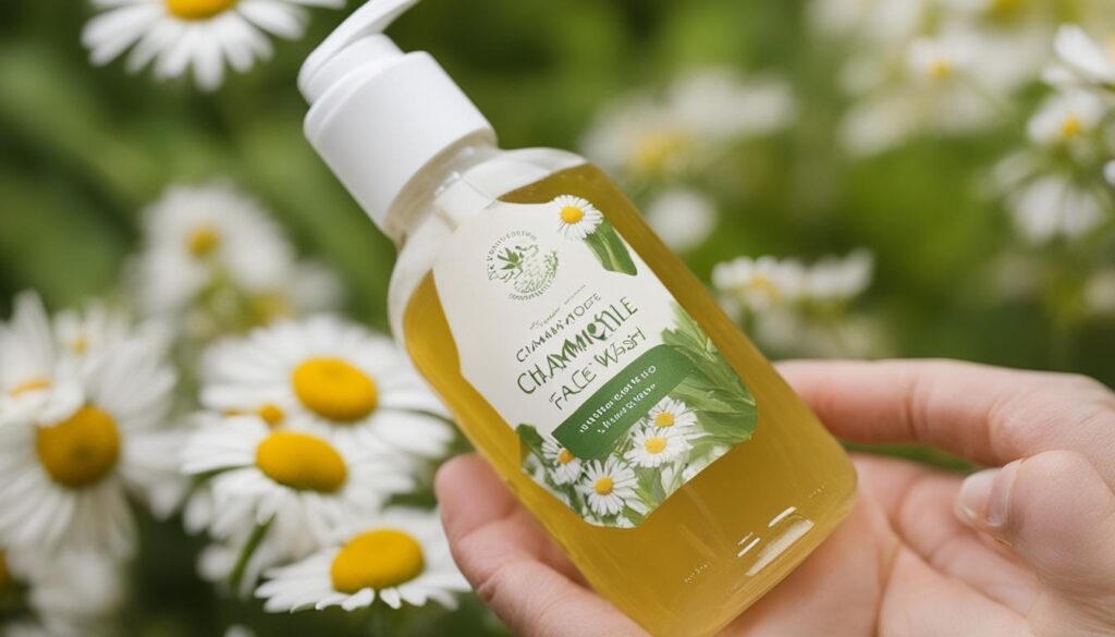 chamomile and honey face wash