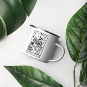 The Gardener Tarot Card Enamel Mug