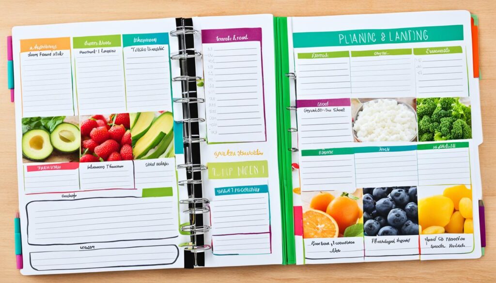 meal planning notebook