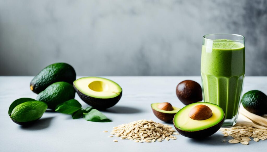 nutrient-packed smoothies with oats and avocado