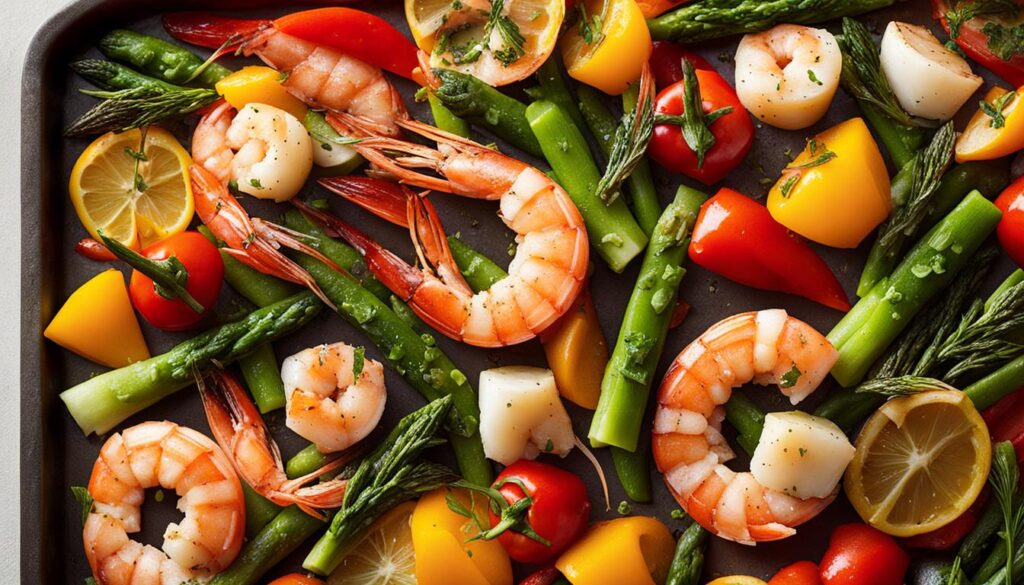 seafood sheet pan dinners